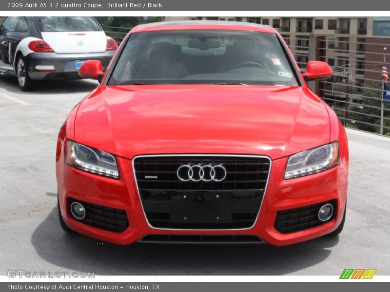 Brilliant Red / Black 2009 Audi A5 3.2 quattro Coupe