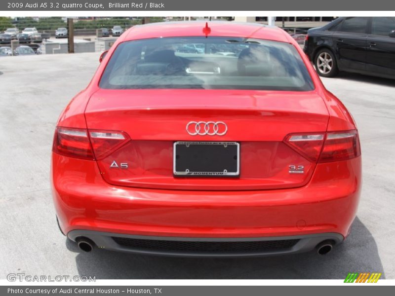 Brilliant Red / Black 2009 Audi A5 3.2 quattro Coupe