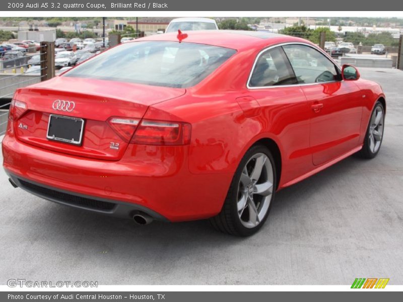 Brilliant Red / Black 2009 Audi A5 3.2 quattro Coupe