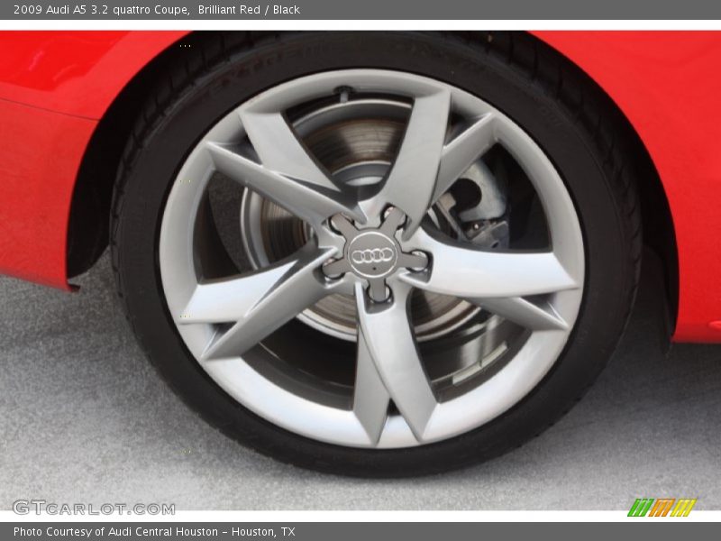 Brilliant Red / Black 2009 Audi A5 3.2 quattro Coupe