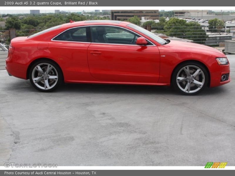 Brilliant Red / Black 2009 Audi A5 3.2 quattro Coupe