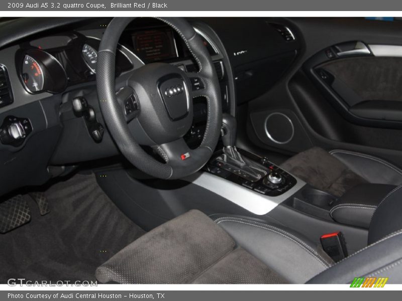 Brilliant Red / Black 2009 Audi A5 3.2 quattro Coupe