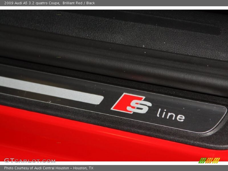 Brilliant Red / Black 2009 Audi A5 3.2 quattro Coupe