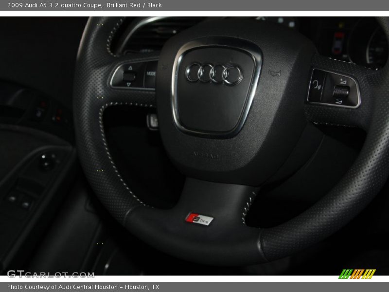 Brilliant Red / Black 2009 Audi A5 3.2 quattro Coupe