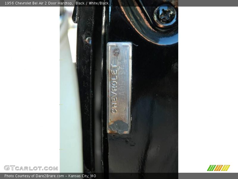 Black / White/Black 1956 Chevrolet Bel Air 2 Door Hardtop