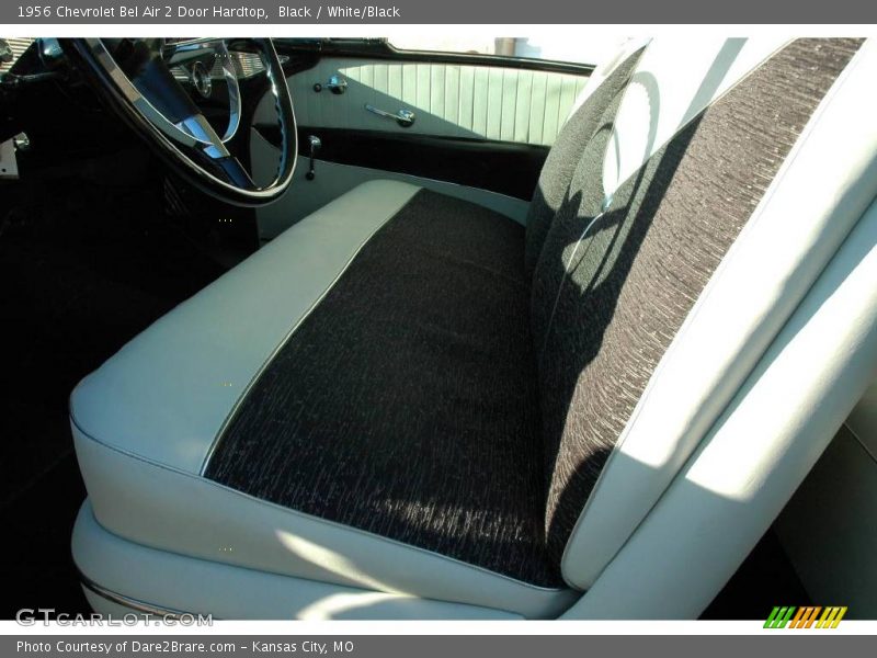 Black / White/Black 1956 Chevrolet Bel Air 2 Door Hardtop