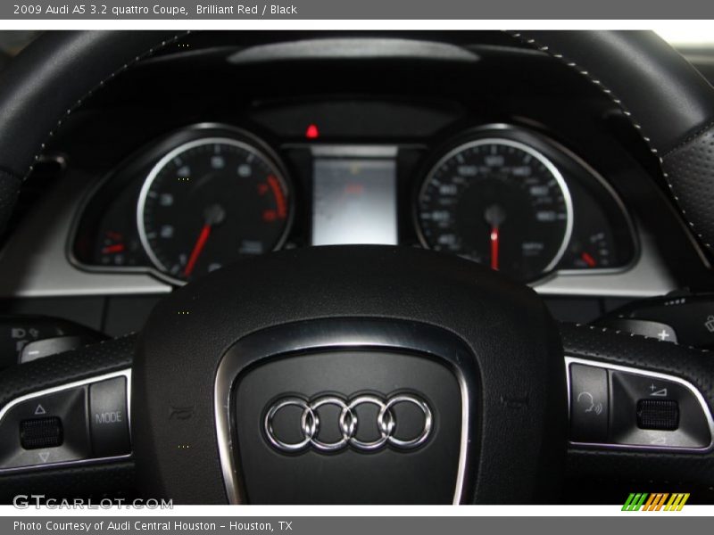 Brilliant Red / Black 2009 Audi A5 3.2 quattro Coupe