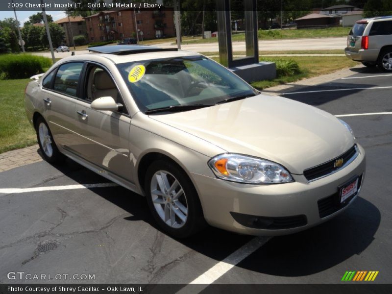 Gold Mist Metallic / Ebony 2009 Chevrolet Impala LT