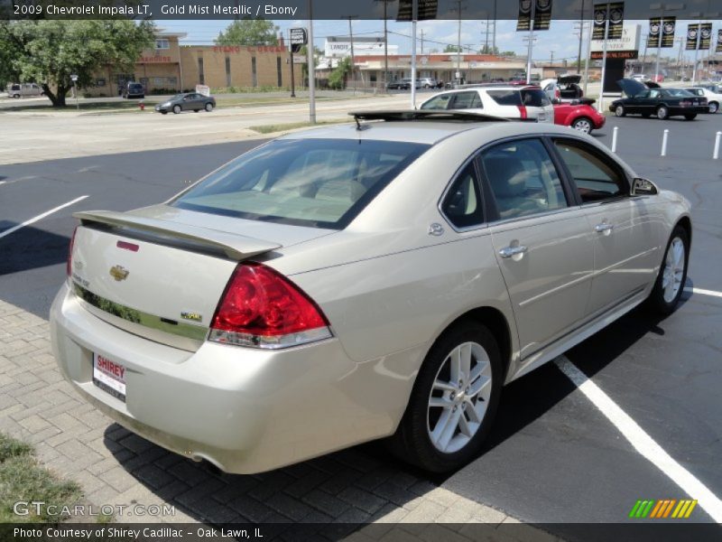 Gold Mist Metallic / Ebony 2009 Chevrolet Impala LT