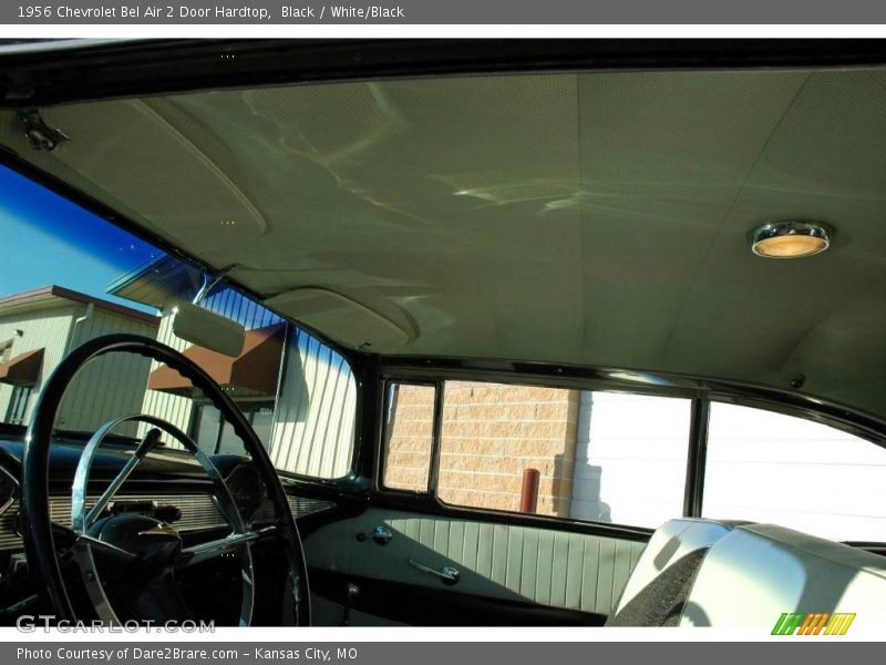 Black / White/Black 1956 Chevrolet Bel Air 2 Door Hardtop