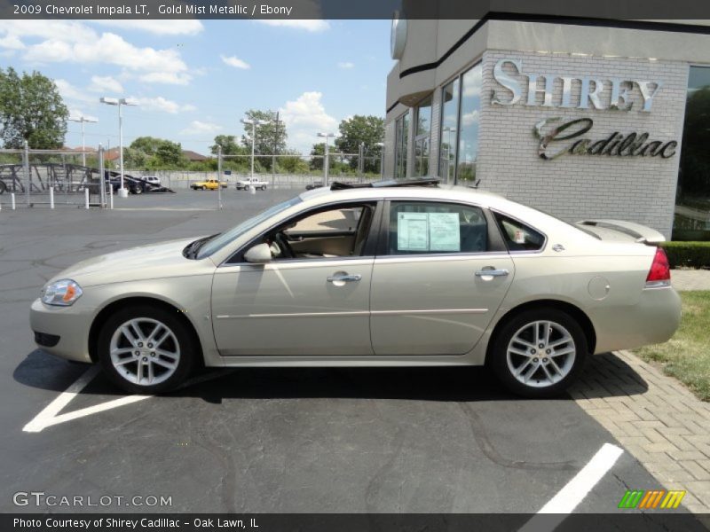 Gold Mist Metallic / Ebony 2009 Chevrolet Impala LT