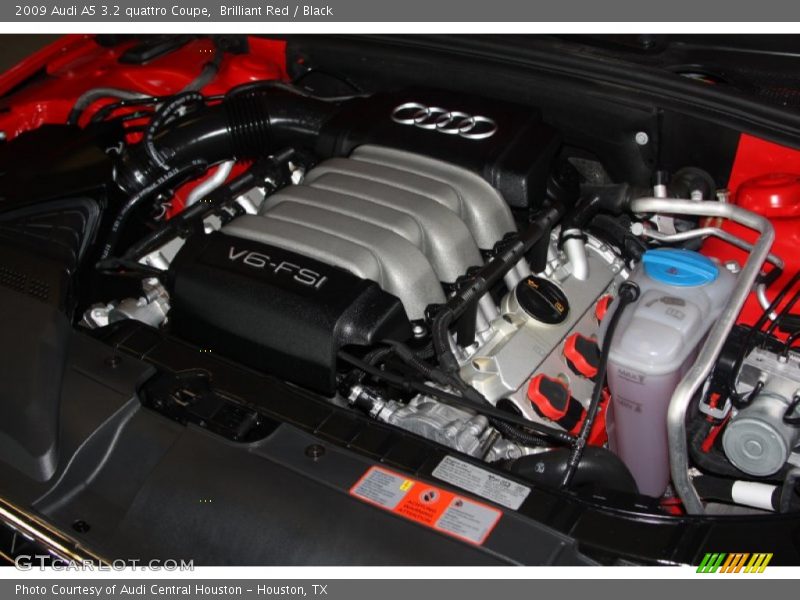 Brilliant Red / Black 2009 Audi A5 3.2 quattro Coupe