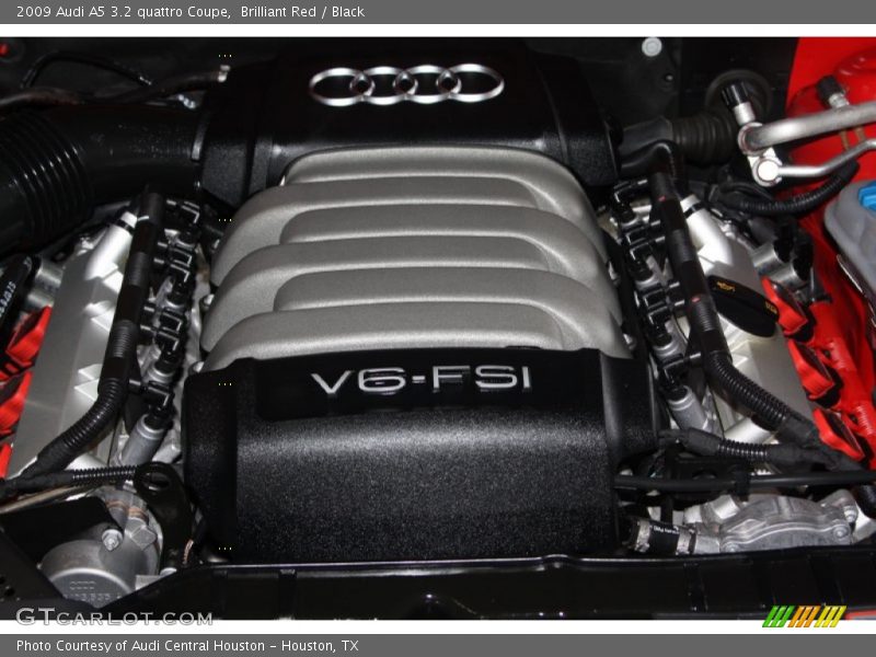 Brilliant Red / Black 2009 Audi A5 3.2 quattro Coupe