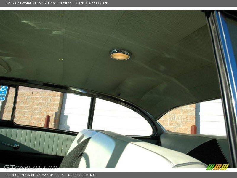Black / White/Black 1956 Chevrolet Bel Air 2 Door Hardtop