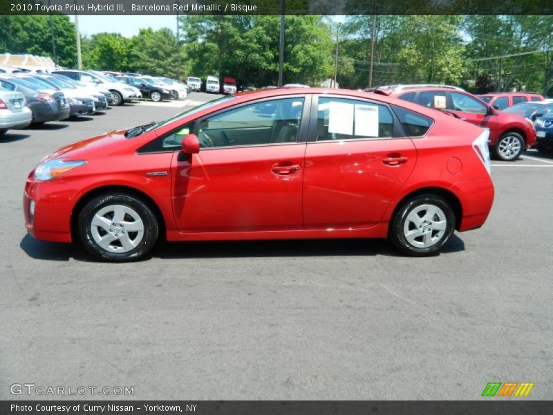 Barcelona Red Metallic / Bisque 2010 Toyota Prius Hybrid III