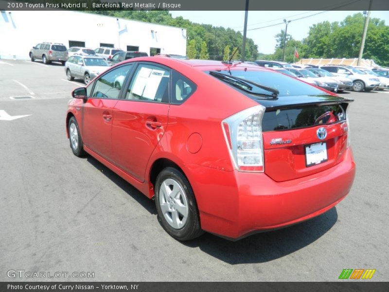 Barcelona Red Metallic / Bisque 2010 Toyota Prius Hybrid III