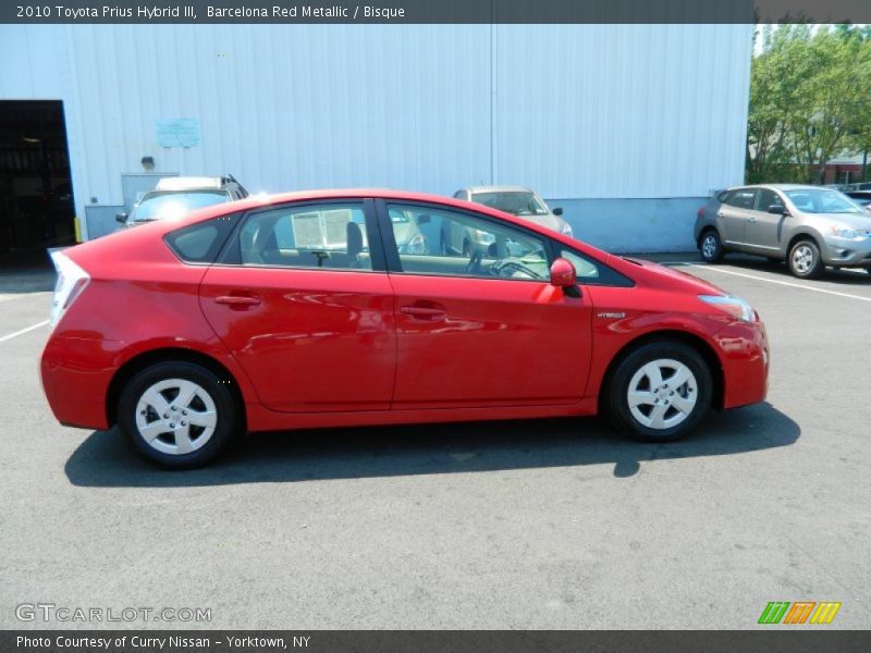 Barcelona Red Metallic / Bisque 2010 Toyota Prius Hybrid III