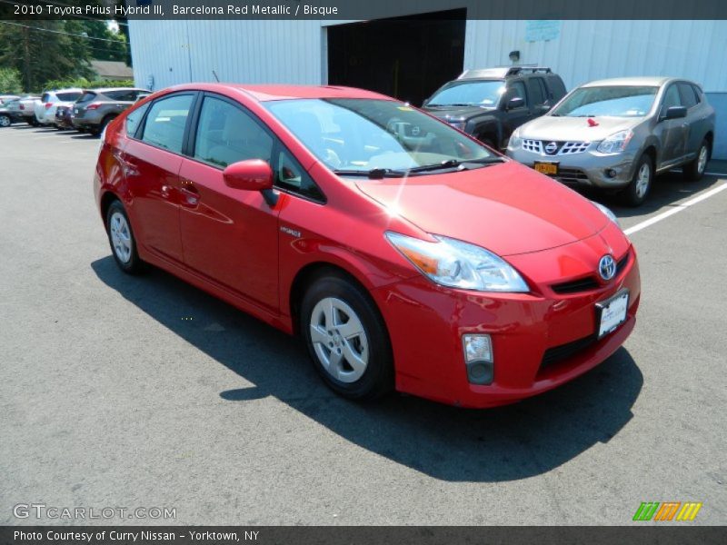 Barcelona Red Metallic / Bisque 2010 Toyota Prius Hybrid III