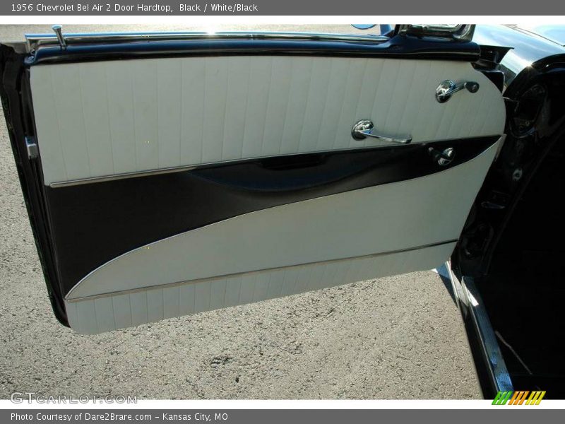 Black / White/Black 1956 Chevrolet Bel Air 2 Door Hardtop