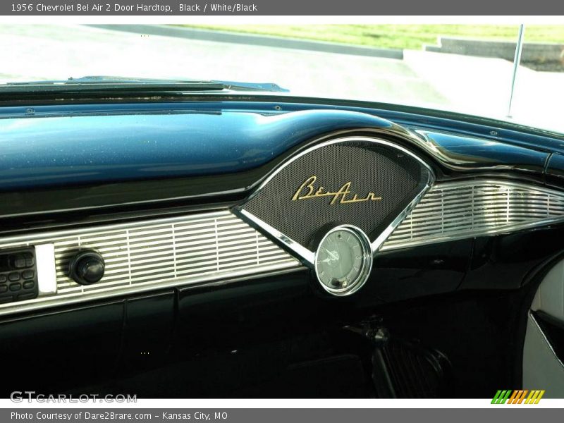 Black / White/Black 1956 Chevrolet Bel Air 2 Door Hardtop