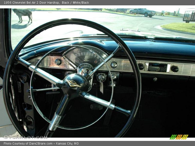 Black / White/Black 1956 Chevrolet Bel Air 2 Door Hardtop