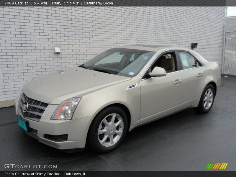 Gold Mist / Cashmere/Cocoa 2009 Cadillac CTS 4 AWD Sedan