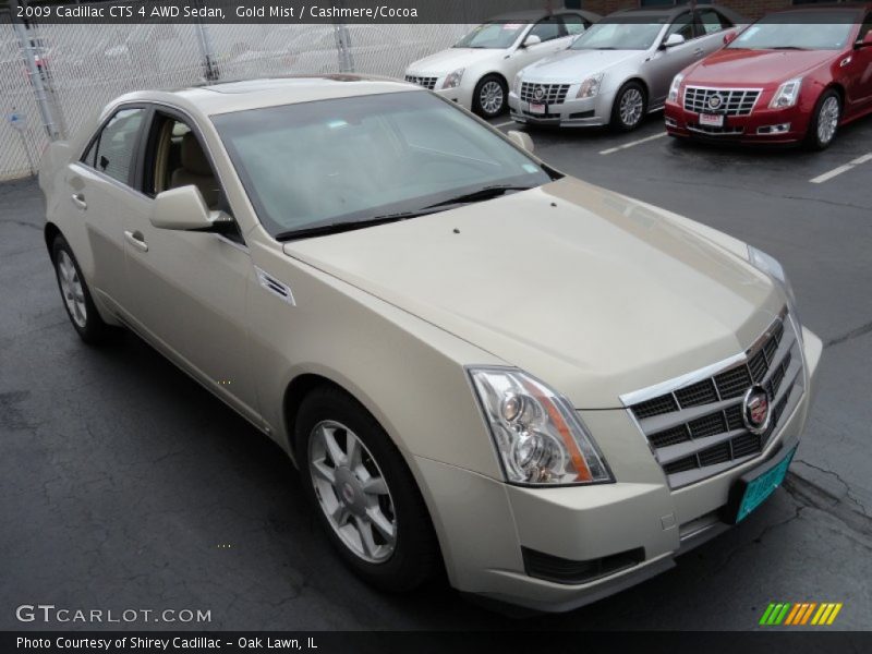 Gold Mist / Cashmere/Cocoa 2009 Cadillac CTS 4 AWD Sedan