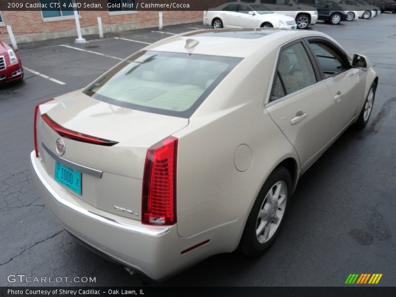 Gold Mist / Cashmere/Cocoa 2009 Cadillac CTS 4 AWD Sedan