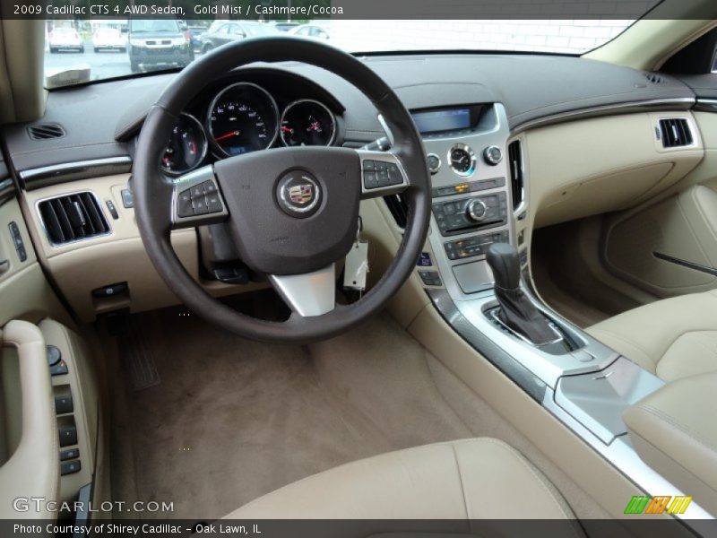 Gold Mist / Cashmere/Cocoa 2009 Cadillac CTS 4 AWD Sedan