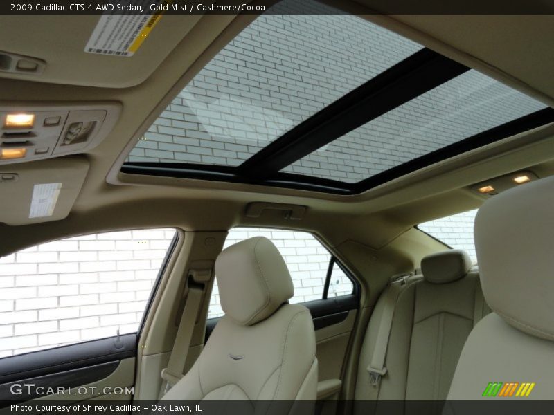 Gold Mist / Cashmere/Cocoa 2009 Cadillac CTS 4 AWD Sedan
