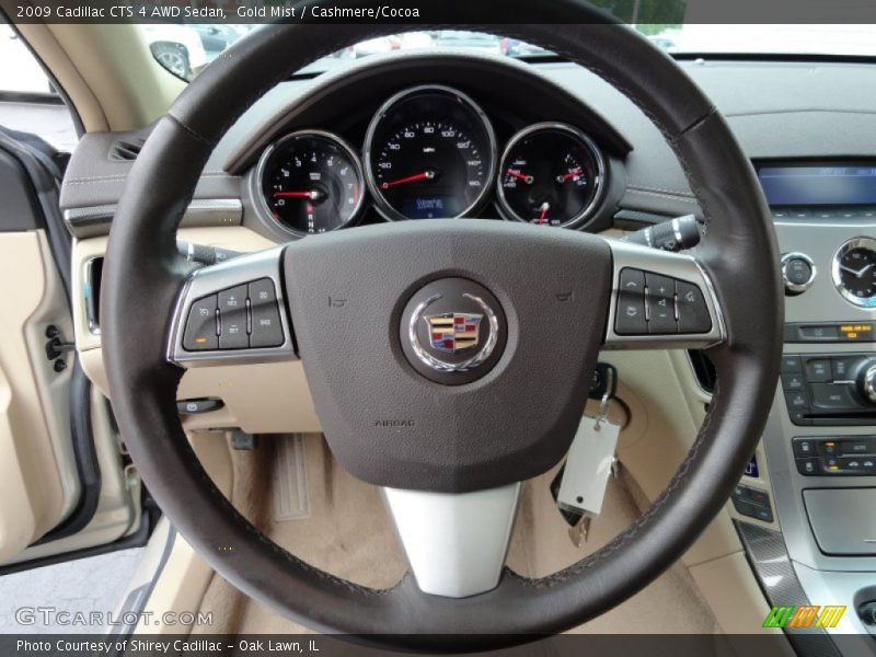 Gold Mist / Cashmere/Cocoa 2009 Cadillac CTS 4 AWD Sedan