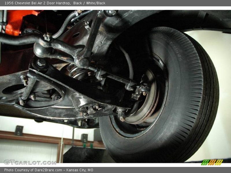 Black / White/Black 1956 Chevrolet Bel Air 2 Door Hardtop
