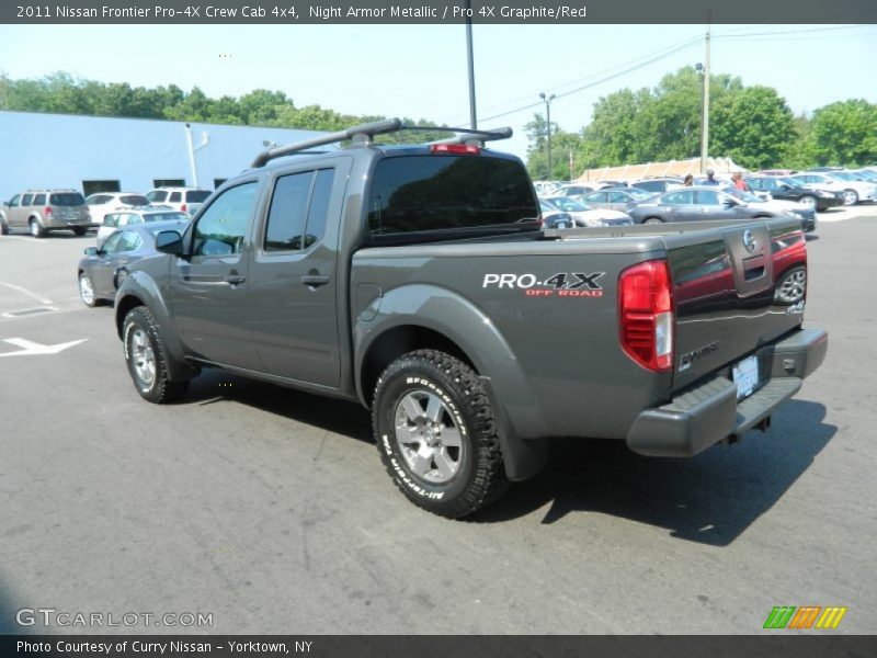 Night Armor Metallic / Pro 4X Graphite/Red 2011 Nissan Frontier Pro-4X Crew Cab 4x4