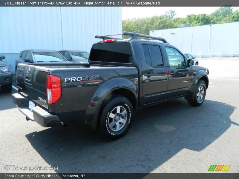 Night Armor Metallic / Pro 4X Graphite/Red 2011 Nissan Frontier Pro-4X Crew Cab 4x4