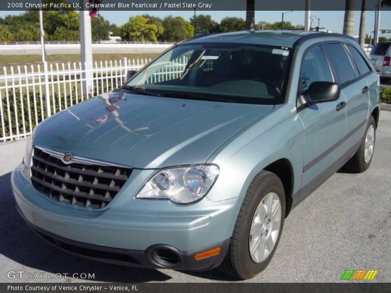 Clearwater Blue Pearlcoat / Pastel Slate Gray 2008 Chrysler Pacifica LX