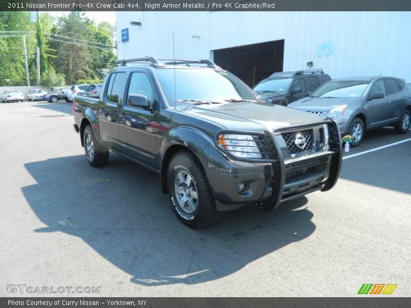 Night Armor Metallic / Pro 4X Graphite/Red 2011 Nissan Frontier Pro-4X Crew Cab 4x4