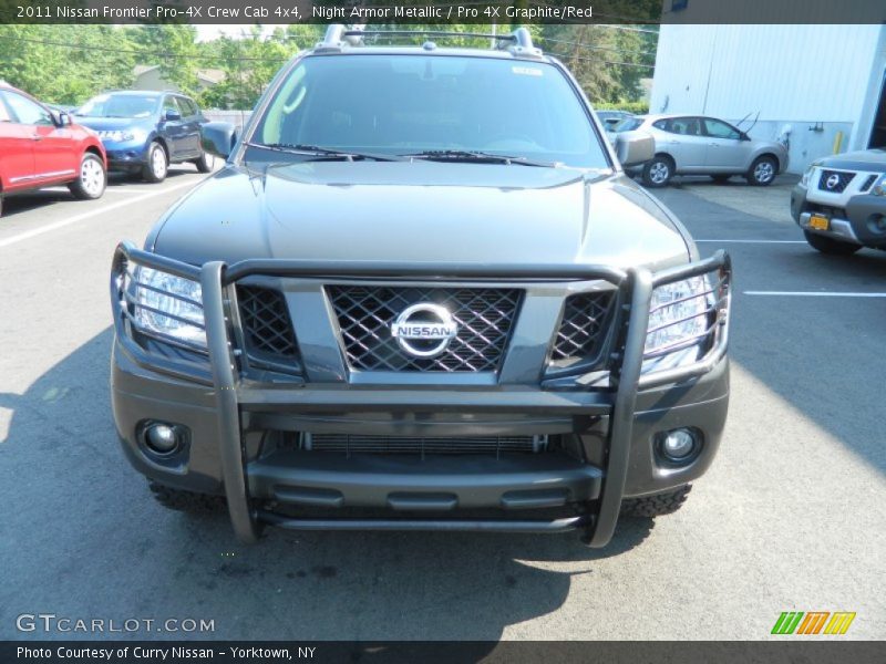 Night Armor Metallic / Pro 4X Graphite/Red 2011 Nissan Frontier Pro-4X Crew Cab 4x4