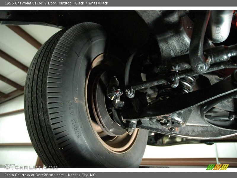 Black / White/Black 1956 Chevrolet Bel Air 2 Door Hardtop