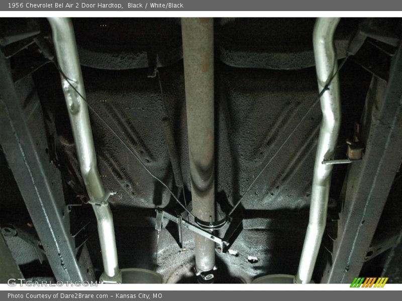 Black / White/Black 1956 Chevrolet Bel Air 2 Door Hardtop