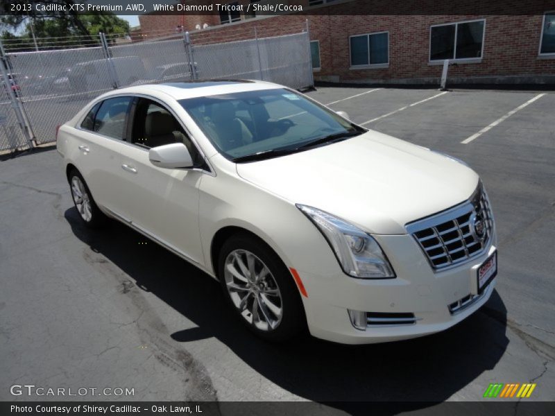 White Diamond Tricoat / Shale/Cocoa 2013 Cadillac XTS Premium AWD