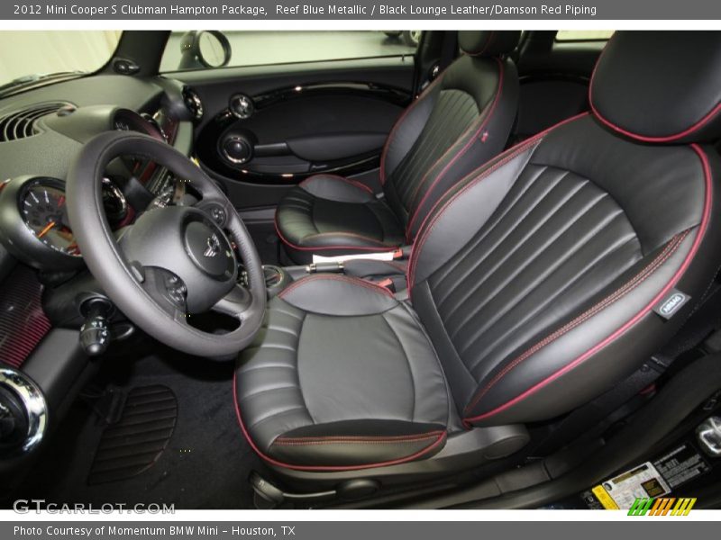 Front Seat of 2012 Cooper S Clubman Hampton Package