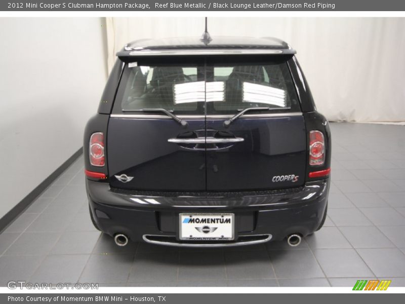 Reef Blue Metallic / Black Lounge Leather/Damson Red Piping 2012 Mini Cooper S Clubman Hampton Package