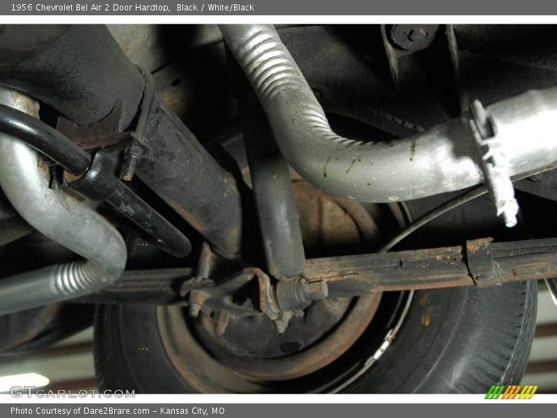 Black / White/Black 1956 Chevrolet Bel Air 2 Door Hardtop