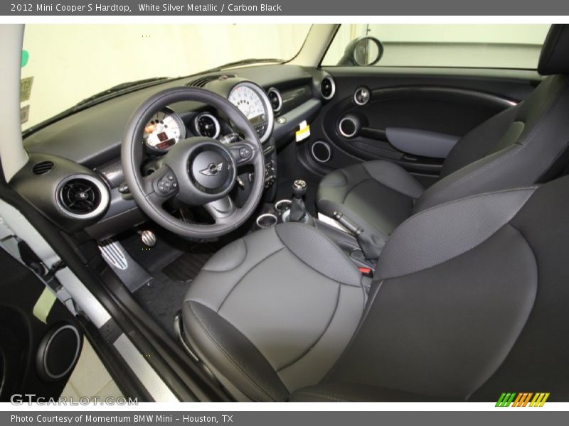 White Silver Metallic / Carbon Black 2012 Mini Cooper S Hardtop