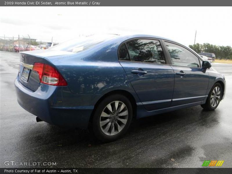 Atomic Blue Metallic / Gray 2009 Honda Civic EX Sedan