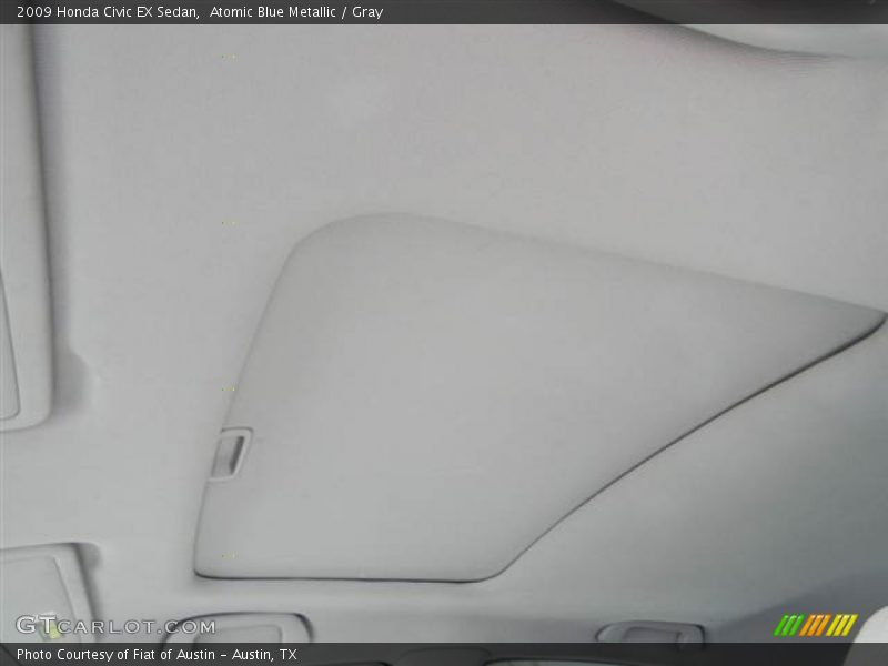 Atomic Blue Metallic / Gray 2009 Honda Civic EX Sedan