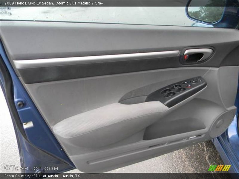 Atomic Blue Metallic / Gray 2009 Honda Civic EX Sedan