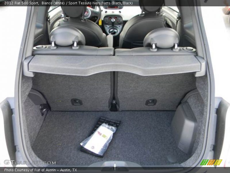 Bianco (White) / Sport Tessuto Nero/Nero (Black/Black) 2012 Fiat 500 Sport