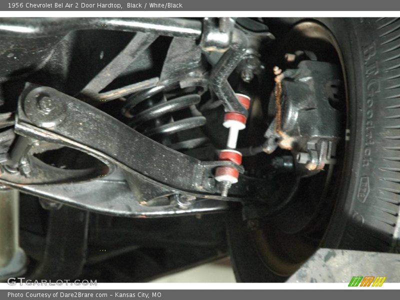 Black / White/Black 1956 Chevrolet Bel Air 2 Door Hardtop
