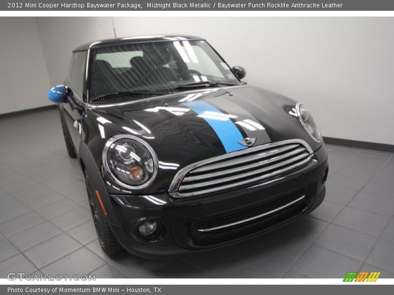 Midnight Black Metallic / Bayswater Punch Rocklite Anthracite Leather 2012 Mini Cooper Hardtop Bayswater Package